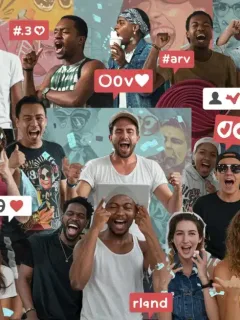 People enthusiastically participating in viral social media challenges, showcasing diverse engagement