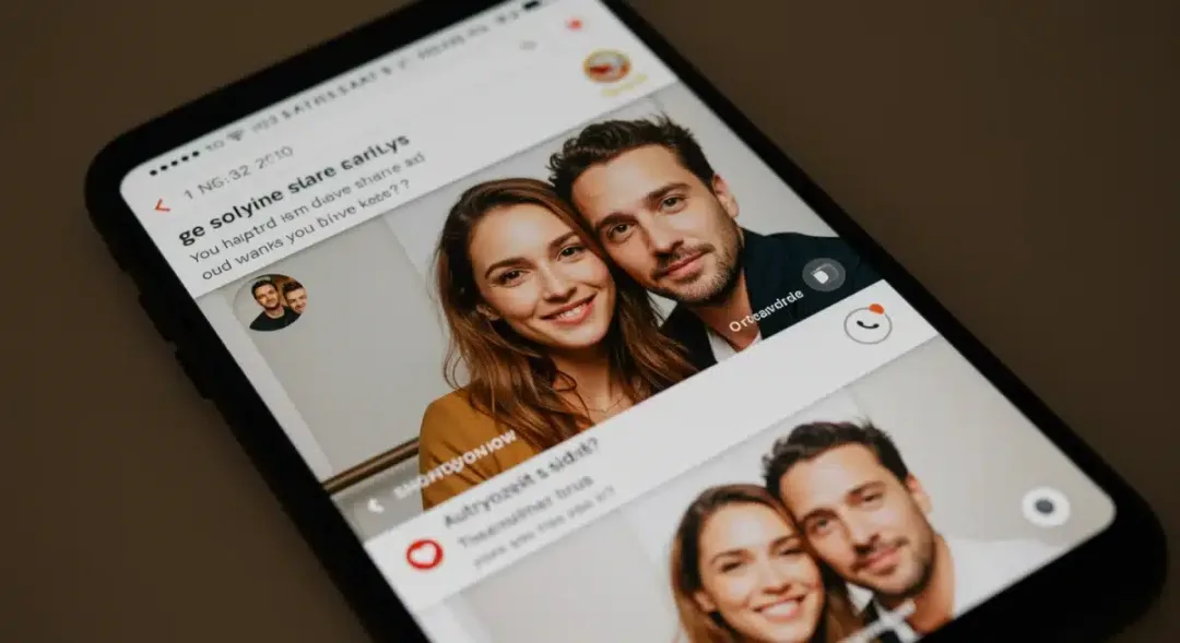Curated social media feed of celebrity couple