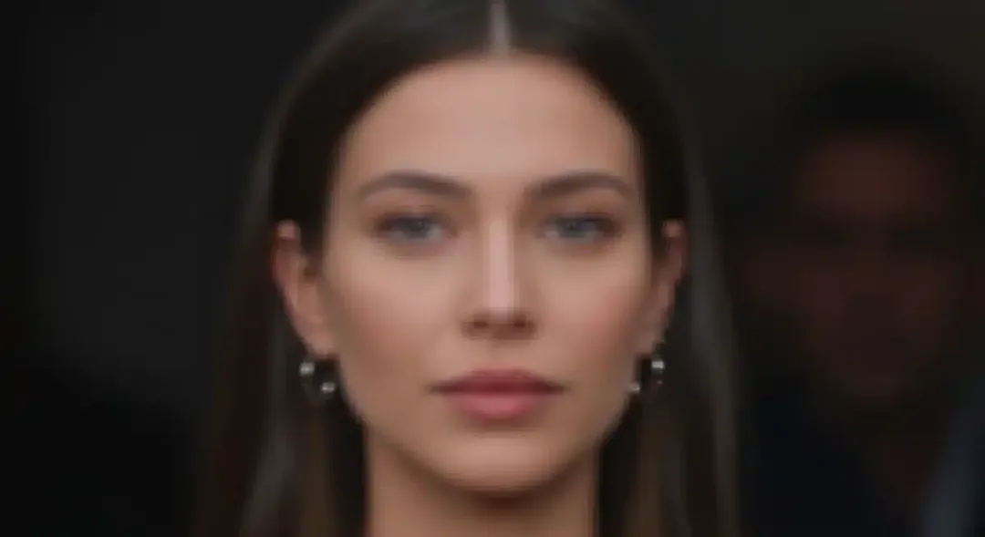 Blurred celebrity face, privacy filters, digital manipulation, media intrusion.