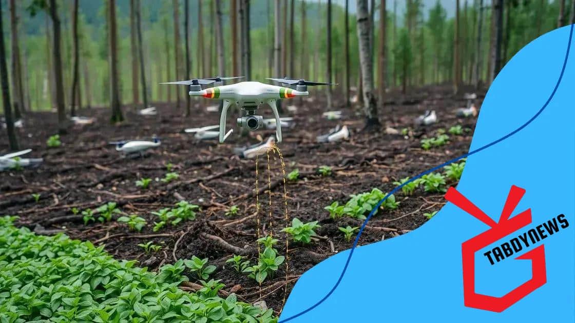 Drones in reforestation efforts