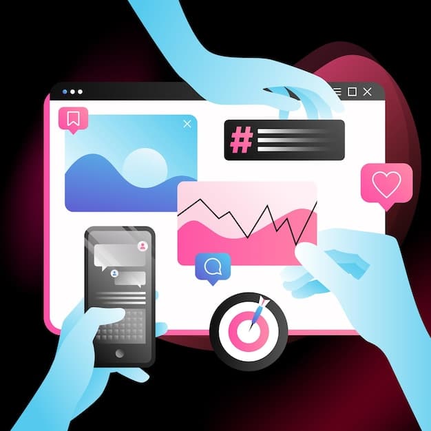 A dashboard displaying real-time analytics of social media engagement, with charts showing trending topics, user demographics, and viral content metrics. Data points highlight successful content strategies and predictive models.