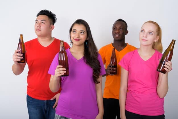 An image depicting a Coca-Cola ad during an awards show, highlighting a diverse group of people sharing a Coke and celebrating unity. The ad is emotionally captivating and aligns with the award show's themes of celebration and achievement.