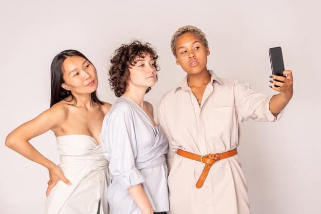 A collage of images featuring different fashion influencers and bloggers. Each influencer is shown wearing a red carpet-inspired outfit, and the images are styled to look like Instagram posts with high engagement.