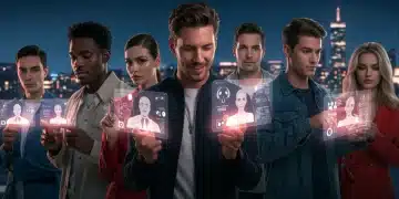 Celebrities interacting with social media in 2026, managing public image and digital presence.