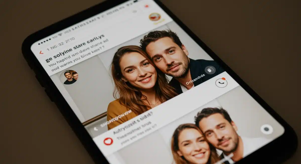 Curated social media feed of celebrity couple