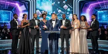 Award show winners delivering impactful speeches on stage in 2026