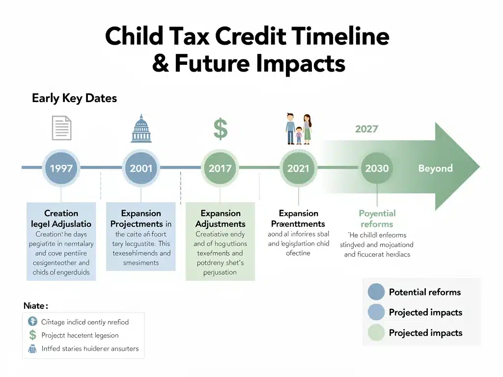 Timeline of Child Tax Credit legislative changes and future outlook